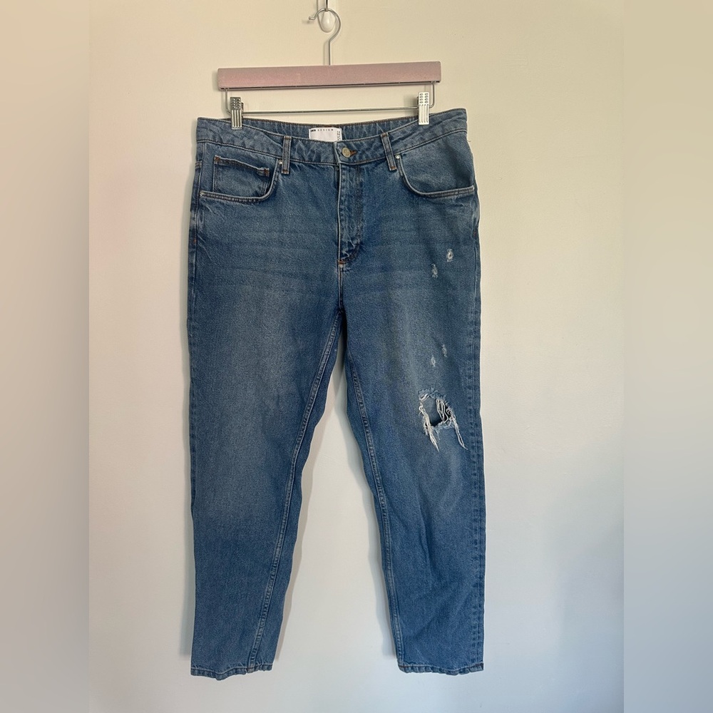 ASOS DESIGN Men’s Distressed Blue Jeans – W34 L32 – EUC‎ - Picture 2 of 7